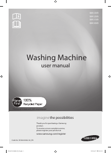 Manual Samsung WA10V9QEP/XSG Washing Machine