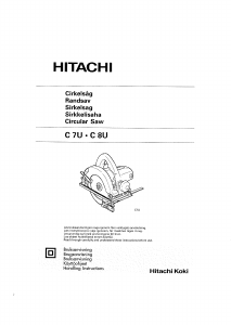 Bruksanvisning Hitachi C 7U Sirkelsag