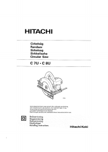 Bruksanvisning Hitachi C 8U Sirkelsag