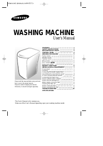 Manual Samsung WA11K5S Washing Machine