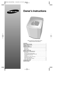 Manual Samsung WA75N6 Washing Machine