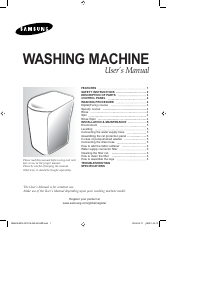 Manual Samsung WB15N3 Washing Machine