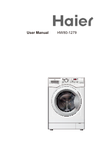 Manual Haier HW80-1279 Washing Machine