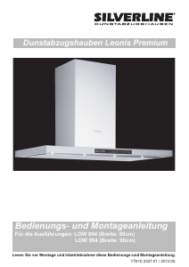 Bedienungsanleitung Silverline LOW 894 Leonis Premium Dunstabzugshaube