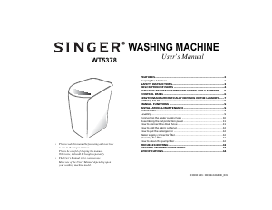 Manual Singer WT5378IF/YKP Washing Machine