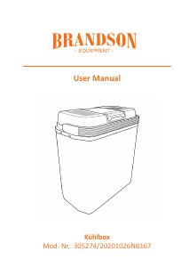 Manuale Brandson 305274 Frigorifero portatile