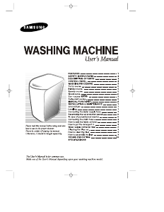 Manual Samsung WA75K8 Washing Machine
