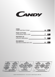 Handleiding Candy CSG6DPW Kookplaat