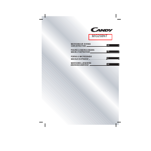 Manual Candy MIG25BNT Microwave