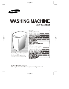 Manual Samsung WA80K8S Washing Machine