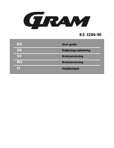 Bruksanvisning Gram KS 3286-90 Kjøleskap
