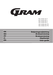 Bruksanvisning Gram KS 3406-60 F Kjøleskap