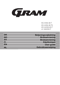 Käyttöohje Gram KS 4456-90 F Jääkaappi