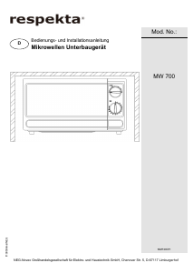 Bedienungsanleitung Respekta MW 700 Mikrowelle