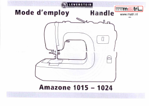 Mode d’emploi Lewenstein Amazone 1015 Machine à coudre
