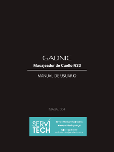 Manual de uso Gadnic MASAJ004 Masajeador