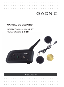 Manual de uso Gadnic ABLUE018 Kit manos libres