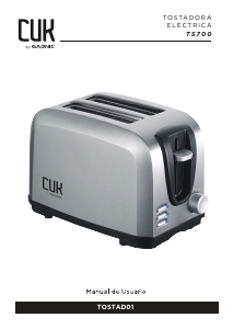 Manual de uso CUK KDESAY03 Tostador