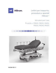 Manuale Hillrom P8005 Letto di ospedale