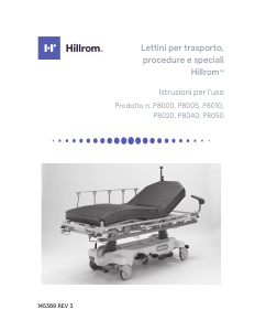 Manuale Hillrom P8050 Letto di ospedale