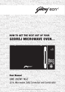 Manual Godrej GME 20CM1 MJZ Microwave