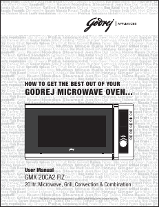 Manual Godrej GMX 20CA2 FIZ Microwave