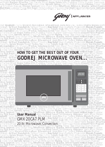 Manual Godrej GMX 20CA7 PLM Microwave