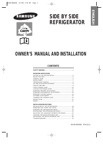 Manual Samsung RS23KLMR Fridge-Freezer