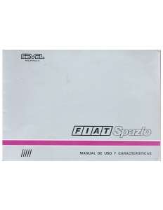 Manual Fiat Spazio (1991)