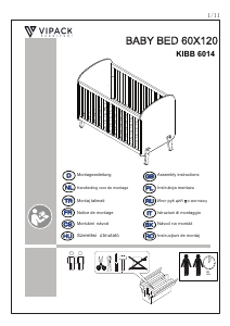 说明书 Vipack Kiddy 帆布床