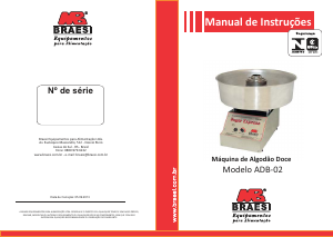 Manual Braesi ADB-02 Sugar Express Máquina de algodão doce