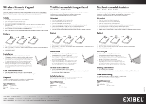 Handleiding Exibel SK-051AG Toetsenbord