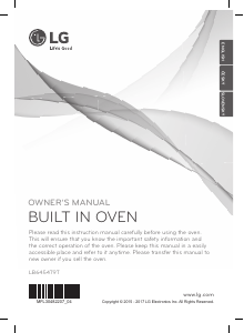 Manual LG LB645479T Oven