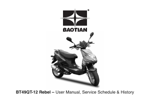 Manual Baotian BT49QT-12 Rebel Scooter
