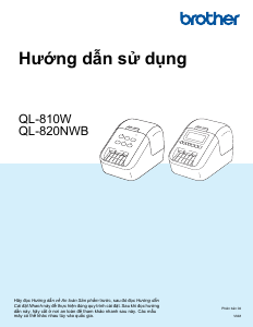 Hướng dẫn sử dụng Brother QL-820NWB Máy in nhãn