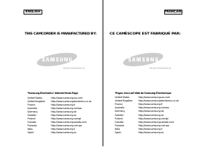 Handleiding Samsung SC-M105S Camcorder