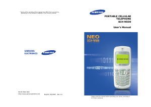 Handleiding Samsung SCH-N500 Mobiele telefoon