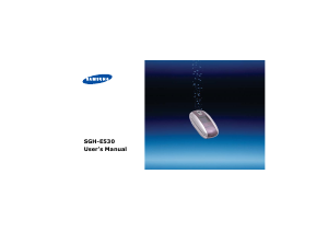 Handleiding Samsung SGH-E530C Mobiele telefoon