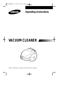 Manual Samsung VC-6814VT Vacuum Cleaner