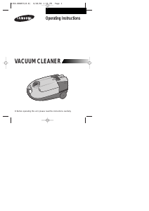 Manual Samsung VC-7616VT Vacuum Cleaner