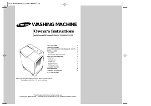Manual Samsung WT7300 Washing Machine