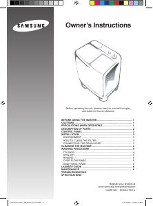 Manual Samsung WT12J8LFC/XTC Washing Machine