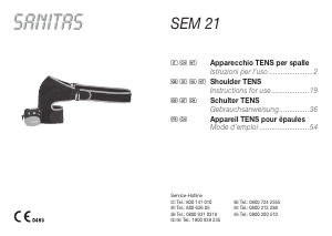 Manuale Sanitas SEM 21 Dispositivo TENS