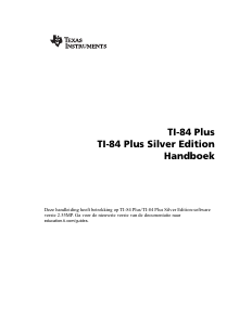 Handleiding Texas Instruments TI-84 Plus Grafische rekenmachine