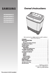 Manual Samsung WT80M4200HB Washing Machine