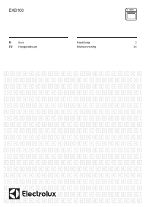 Käyttöohje Electrolux EKB100X Uuni