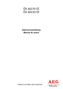 Manual de uso AEG-Electrolux A60270GT Congelador