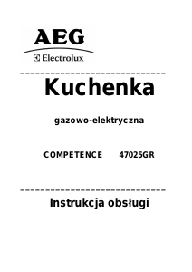 Instrukcja AEG-Electrolux 47025GR-MN Kuchnia