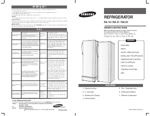 Manual Samsung RA19ACTR3 Refrigerator