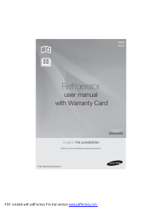 Manual Samsung RA20FCPP1/CTL Refrigerator